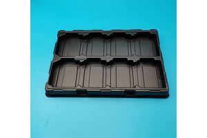 ESD IC Tray  Electronic Components Custom Black Plastic PCB Electronic Packaging Tray
