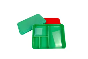 RL-01 Custom Molded Compartment PP Lunch Box   Reusable Microwaveable Bento Box