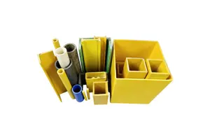 Customizable FRP Pultrusion Profiles Smooth Square Fiberglass Tube for Industrial Construction Electrical Cutting Welding