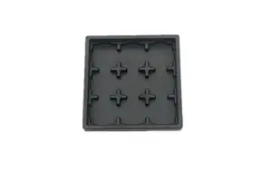 Blister Black PS Material Square Chocolate Insert Tray with Square Shape