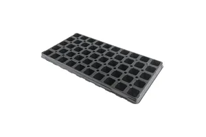Durable 50-Cell Seed Trays PP Plastic Nursery Trays for Vegetable & Flower Seedling Growing in Garden & Nursery