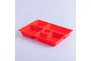 Bento Box 5 Compartment Japanese Food Container Bento Sushi Box Lunch Thermal Insulated Bento Box with Lid