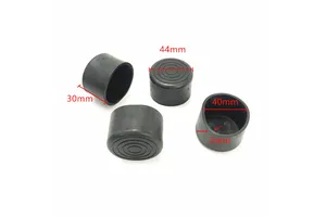 All Size Tube Sleeve Plastic Tube Plug Rubber End Caps for Tubing Furniture Adjustable Threaded Foot LONGZHONG PVC CAP Black