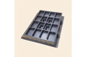 Wholesale Custom Turn Tray Rotating Turnover Tray Plastics Turn Tray  Transparent  KEYMY TP-94
