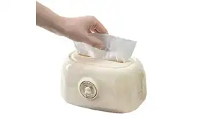 Wholesale Golden bear cream style desktop spring wall-mounted tissue box for household and office use