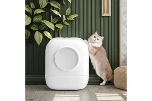 Automatic Electric Intelligent Eco-Friendly Deodorizing Cat Litter Box Wind Technology Fully Enclosed Splash-Proof Bathroom