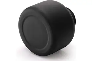 Lander 6.5 Inch Tall Iron Frosted Flower Arranging Vase for Table Centerpiece Black Table Metal Vase Decor