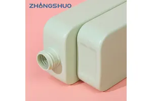 Custom Logo Shampoo Bottle 350ml Green High-Quality Plastic Shampoo Packaging