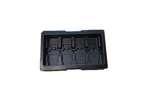 Custom  Plastic Blister Tray Esd Ic Tray ESD SMT Stacked Antistatic Plastic Conductive  Electronic Components Storage Esd Tray