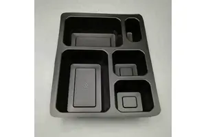 Wholesale Plastic PP Food Tray 5 Compartment Plate Microwave Bento Food Container