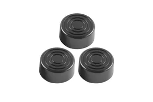 3pcs Footswitch Topper Protector ABS Bumpers for Guitar Effect Pedal Black