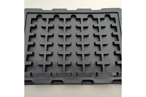 Black ESD Conductive Blister Plastic Custom Tray