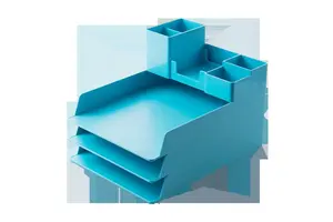 Stackable Office Desk Accessories Tray Organizer Set for Desk Office Supplies File Document Letter