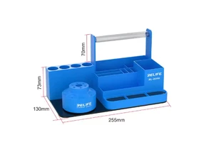 RELIFE RL-001H Rotating Storage Professional Classified Rack for Mobile Phone Screwdriver Tweezer Wire Flux Repair Tools Holder