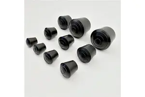 Anti-slip and Anti-fall Black and White Color Rubber Chair Leg Caps