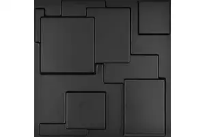 Waterproof & Fireproof 3D PVC Wall Panel Geometric Pattern 50*50 Plastic Decorative Panel for Home & Hotel Decor