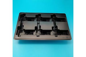 ESD PCB Tray Thicken PP Plastic Antistatic Storage Trays Black ESD Packing Blister for Best Electronics Products