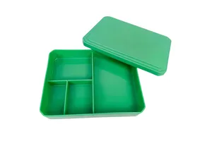RL-04 Custom Molded Compartment PP Lunch Box    Reusable Microwaveable Bento Box