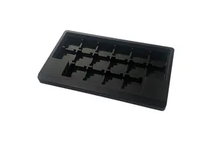 Premium Stainless Steel CNC Machined Aluminum Keycap Storage for Case Durable Black Anodized Finish Smooth Sandblasted Texture