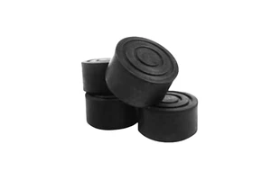 Custom Black Round Rubber Shock Absorber Strut Pad Anti Vibration Rubber Buffer Cylindrical Rubber Damping Block With Hole