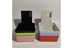 DM Dental Lab Work Pans Dental Lab Working Case Pan with Clip Holder