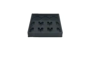Hot-forming Custom Black Color Disposable Blister Plastic Chocolate Cavity Tray