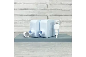 PE Square Cut Edge Flat Care 450ml Laundry Detergent Bottle Shampoo Shower Bottle Shower Gel Bottle