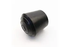 32mm Black Rubber Round Leg Tips Shelf End Caps Floor Protectors for Indoor Home Outdoor Patio Garden Office Rubber Feet