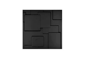 Black PVC 3D Wall Panel Fireproof Traditional Chinese Design Style for Indoor and Apartment Applications