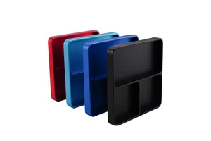 Metal Frosted Magnetic Screw Storage Box Tray for Model Auto Parts Accessories