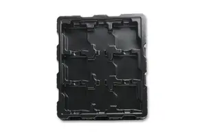 Customized Size Shape PS Blister Tray Black Blister Packaging Blister Tray for Cosmetic