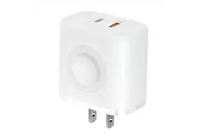 New Design 23W Fast PD Charger 1 Type-C 1 USB Ports OCP Wireless Charger Compatible QC2.0 QC3.0 for Home and Office