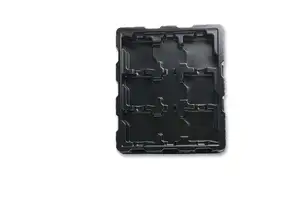 Custom Shape Popular Ps Pp Black Plastic Blister Tray Anti-Static Plastic Pp Packaging Tray for Cosmetic