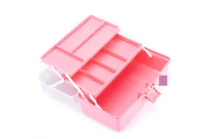 Multifunctional Double Layer Three Layer Storage Box Portable Medicine Storage Box Cosmetic Portable Toolbox Storage Box