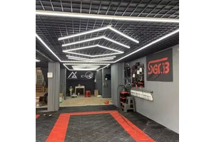 Car Wash Working Light Hexagon Detailing Led Ceiling Garage Light