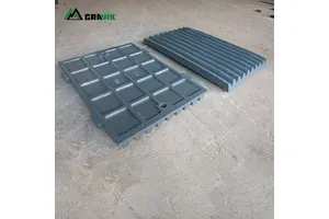 Mn13cr2 Jaw Crusher Wear Spare Parts PE 250x400 400x600 Jaw Plate for Crushing Stone