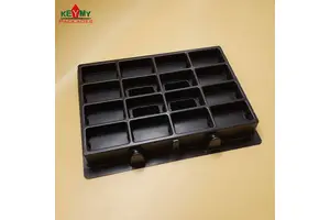 Customize Black or White PVC / PS Display Tray / Box for Cosmetic Products Promotion in Shenzhen