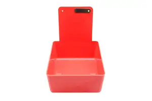 Durable Plastic Dental Lab Working Case Pan Tray with Clip