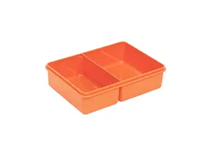 Japanese-Style Bento Boxes | Plastic Lid 2 Compartments Portable Lunch Boxes for Adults & Kids