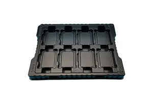 Custom  Plastic Anti-static 720*510*48mm Blister Black Esd Pcb Tray for Electronic Component