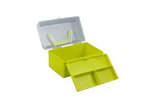 Portable  Children Hair Accessories Stationery Painting Storage Box Plastic Medicine Box Primary School Art Tools Cosmetic Case