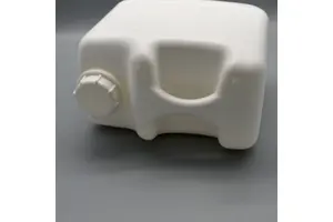 Barrels Custompackaging Container Hdpe Plastic with Food Class Plastic Material Carbon & Customized Soft Logo 5L Square White