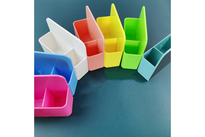 Hot Selling Cheap 2 Slot Whiteboards Fridge Magnetic Storage Box Pen Holder Chalk Box for Educational Supplies