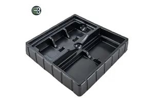 Customized Black PS Plastic Blister Process Tray Vacuum-Formed Inner Packaging Box for Game Cards