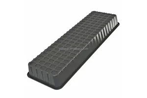 Custom Deep Rectangle White Black ABS Plastic Indoor Grow Water Hydro Ponic Reservoir Tank