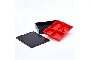Japanese Five-Compartment Bento Box Set Medium Size Fast Food Sushi Lunch Box for Restaurant Use Room