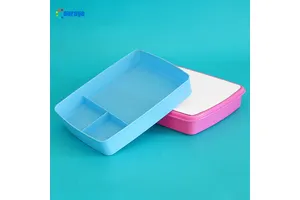 Rectangle Sublimation Office Lunch Box Food Fresh Storage Kids Custom Bento Lunch Box With Divider