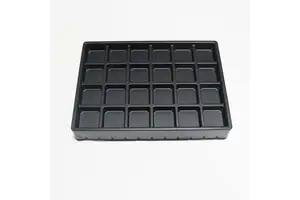 Custom Plastic Blister Tray Food Grade Vacuum Formed PS Blister Trays for Chocolate Box with Inner Tray