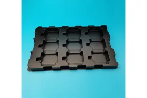 OEM Custom Thick Vacuum Formed Durable ABS Tray with Cutting Service for Electronic Industrial Applications