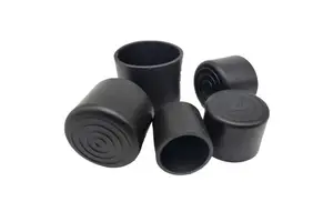 16mm 19mm 22mm 25mm 32mm Black Round Chair Leg Tips Cap Pad Floor Furniture Table Protector Cover